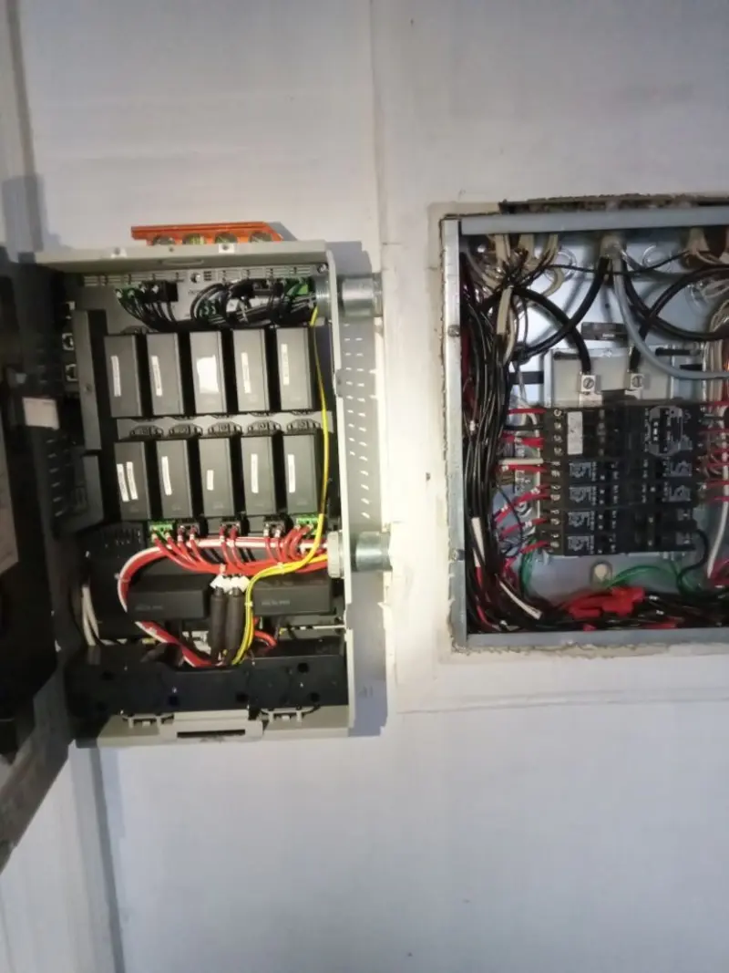 Electrical panel upgrade completed for Security Camera Wiring in Douglass Hills